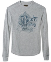 Wear this graphic print thermal from Lucky Jeans as a layer or alone for equally cozy styles.