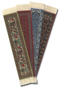 Lextra® (Oriental Assortment) BookRug®, assorted colors, 7 x 1.25, set of four