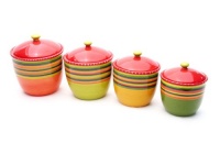 Certified International Hot Tamale 4-Piece Canister Set Certified International Hot Tamale 4-Piece Canister Set