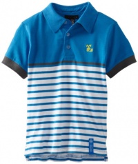 LRG - Kids Boys 2-7 Little Down From Earth Polo, Blue, 7 LRG - Kids Boys 2-7 Little Down From Earth Polo, Blue, 7