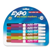 Expo Low Odor Dry Erase Pen Style Markers, 12 Colored Markers (86603) Expo Low Odor Dry Erase Pen Style Markers, 12 Colored Markers (86603)