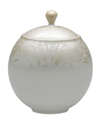 A soft, feminine look with Denby durability, the Lucille Gold sugar bowl promises lasting style and modern grace. In a pattern inspired by vintage lace and designed by English stylemaker, Monsoon, shimmering gold swirls adorn creamy porcelain in this set of dinnerware. The dishes are beautiful for every day and occasion. A soft, feminine look with Denby durability, the Lucille Gold sugar bowl promises lasting style and modern grace. In a pattern inspired by vintage lace and designed by English stylemaker, Monsoon, shimmering gold swirls adorn creamy porcelain in this set of dinnerware. The dishes are beautiful for every day and occasion.