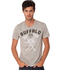 Make sure to add a signature graphic t-shirt by Buffalo David Bitton to your ever growing collection. Make sure to add a signature graphic t-shirt by Buffalo David Bitton to your ever growing collection.