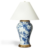 This lamp fashioned in porcelain with hand-painted floral pattern brings an elegant quality to any room. This lamp fashioned in porcelain with hand-painted floral pattern brings an elegant quality to any room.