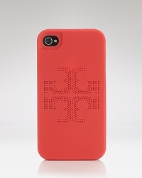 Tory Burch has dressed up this functional hardshell case in the brand's signature logo, designed exclusively for the iPhone 4. It's a sure conversation piece. Tory Burch has dressed up this functional hardshell case in the brand's signature logo, designed exclusively for the iPhone 4. It's a sure conversation piece.