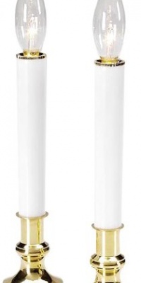 Darice 6424-00 Battery Candle Lamp with Brass Plated Metal Base Darice 6424-00 Battery Candle Lamp with Brass Plated Metal Base