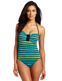 La Blanca Women's Ruff Stuff 1 Piece Cup Bandeau, Blue Amazon, 10 La Blanca Women's Ruff Stuff 1 Piece Cup Bandeau, Blue Amazon, 10