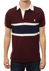 Polo Ralph Lauren Men's Small Pony Embroidered Mesh Polo Shirt Burgundy Polo Ralph Lauren Men's Small Pony Embroidered Mesh Polo Shirt Burgundy