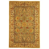 Safavieh AN547A 9-Feet by 12-Feet Anatolia Collection Handmade Hand-Spun Wool Area Rug, Blue and Ivory Safavieh AN547A 9-Feet by 12-Feet Anatolia Collection Handmade Hand-Spun Wool Area Rug, Blue and Ivory