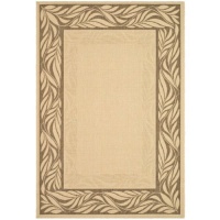 Safavieh CY1551-3001 Courtyard Collection Natural and Brown Indoor/Outdoor Area Rug, 4-Feet by 5-Feet 7-Inch Safavieh CY1551-3001 Courtyard Collection Natural and Brown Indoor/Outdoor Area Rug, 4-Feet by 5-Feet 7-Inch