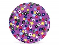 Q Squared 8-1/2-Inch Round Plate, Mini Floral Collection