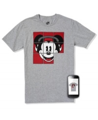 And old favorite with a modern spin--this Zapparel tee comes to life thanks to the latest technology. Simply download the Zappar app for your iPhone or Android and select the Zapparel icon to locate your shirt. Once you find it, tap the Zap button and point your phone at your shirt. Its cutting-edge graphic will come to life with explosive, multidimensional detail. And old favorite with a modern spin--this Zapparel tee comes to life thanks to the latest technology. Simply download the Zappar app for your iPhone or Android and select the Zapparel icon to locate your shirt. Once you find it, tap the Zap button and point your phone at your shirt. Its cutting-edge graphic will come to life with explosive, multidimensional detail.