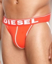 Who says support has to be boring? Here, Diesel hits just the right note of bright in its cotton stretch jockstrap.