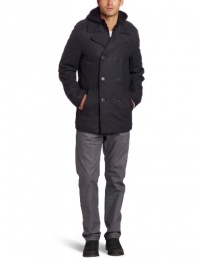 Levi's Men's Melton Pea Coat with Zip-Out Bib and Hood Levi's Men's Melton Pea Coat with Zip-Out Bib and Hood