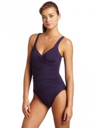 Calvin Klein Women's Shirred Panel One Piece Swimsuit Calvin Klein Women's Shirred Panel One Piece Swimsuit