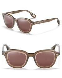 New wayfarers from Marc Jacobs feature two-tone beveled edges for a unique style. New wayfarers from Marc Jacobs feature two-tone beveled edges for a unique style.
