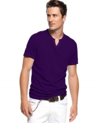 Increase your visibility. This y-neck t-shirt from INC International Concepts is perfect for your casual summer look. (Clearance) Increase your visibility. This y-neck t-shirt from INC International Concepts is perfect for your casual summer look. (Clearance)