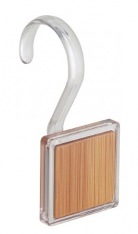 InterDesign Formbu SQ Shower Hooks, Bamboo, Set of 12 InterDesign Formbu SQ Shower Hooks, Bamboo, Set of 12
