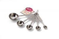 Tablecraft H722A 5-Piece Stainless-Steel Measuring-Spoon Set Tablecraft H722A 5-Piece Stainless-Steel Measuring-Spoon Set