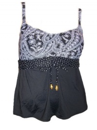 Coco Reef Womens Plus Size Tankini Swimsuit Top Paisely Dot Separates 46C Coco Reef Womens Plus Size Tankini Swimsuit Top Paisely Dot Separates 46C