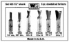 WHITESIDE 605 6 PC 1/2 SHANK INCRA ROUTER BIT SET C/O #1058 #1062 #D9-376 #D14-55 #D7-625 AND #D7-750