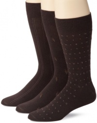 Florsheim - Keepers International Mens 3 Pair Pattern Socks Florsheim - Keepers International Mens 3 Pair Pattern Socks