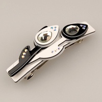 Campanule Blanche - Cubitas Morisot Collection (Hand-set Swarovski Crystals, Barrette) Campanule Blanche - Cubitas Morisot Collection (Hand-set Swarovski Crystals, Barrette)