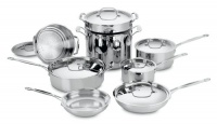 Cuisinart 77-14 Chef's Classic Stainless-Steel 14-Piece Cookware Set Cuisinart 77-14 Chef's Classic Stainless-Steel 14-Piece Cookware Set