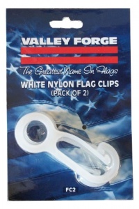 Valley forge Flag FC2 2-Count 2-1/2-Inch Nylon Flag Pole Snap Hooks Valley forge Flag FC2 2-Count 2-1/2-Inch Nylon Flag Pole Snap Hooks