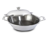 All Clad 4340 Stainless Steel 4-Quart 40th Anniversary American Casserole Pan with Lid