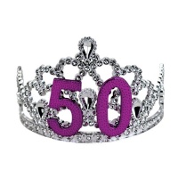 Big Mouth Toys 50th Birthday Silver Tiara Big Mouth Toys 50th Birthday Silver Tiara