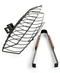Your escape to the seaside is right in your backyard. Step up to the grill for that great seafood flavor you crave with this fish grilling basket, a smart addition to any chef's collection. Keeping fish fillets in one piece and off the grill, this nonstick basket makes it easy to cook and clean up your favorite meal. 1-year warranty. Your escape to the seaside is right in your backyard. Step up to the grill for that great seafood flavor you crave with this fish grilling basket, a smart addition to any chef's collection. Keeping fish fillets in one piece and off the grill, this nonstick basket makes it easy to cook and clean up your favorite meal. 1-year warranty.