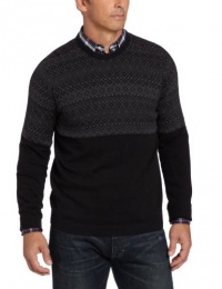 Perry Ellis Men's Fair Isle Crew Neck Sweater Perry Ellis Men's Fair Isle Crew Neck Sweater