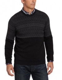 Perry Ellis Men's Fair Isle Crew Neck Sweater