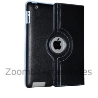New Black 360 Degrees Rotating Leather Case Smart Cover with Stand and Sleep/Wake Function for Apple iPad 3,Built-in Magnet(Free Screen Protector and Free LCD Screen Cloth) New Black 360 Degrees Rotating Leather Case Smart Cover with Stand and Sleep/Wake Function for Apple iPad 3,Built-in Magnet(Free Screen Protector and Free LCD Screen Cloth)