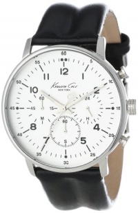 Kenneth Cole New York Men's KC1568 Iconic Chronograph Black Leather Watch