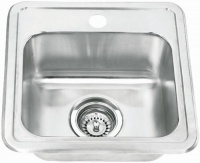 Yosemite Home Decor MAG1515 22-Gauge Stainless Steel Topmount Single-Bowl Bar Sink, Satin Yosemite Home Decor MAG1515 22-Gauge Stainless Steel Topmount Single-Bowl Bar Sink, Satin