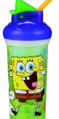 Munchkin Spongebob Squarepants Insulated Straw Cup, Designs/Colors May Vary