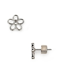 Oh the power of flower: MARC BY MARC JACOBS puts the petal in metal with this pair of daisy-shaped studs. Oh the power of flower: MARC BY MARC JACOBS puts the petal in metal with this pair of daisy-shaped studs.