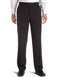 Louis Raphael Men's Poly Rayon Gabardine Solid Flat Front Dress Pant