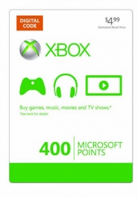 Xbox LIVE 400 Microsoft Points [Online Game Code]