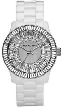 Michael Kors Baguette Crystal White Ceramic Ladies Watch MK5361 Michael Kors Baguette Crystal White Ceramic Ladies Watch MK5361