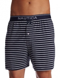 Nautica Men's Knit Yarn Dyed Dunner Yard Stripe Boxer Nautica Men's Knit Yarn Dyed Dunner Yard Stripe Boxer