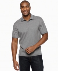 Basics never looked better. This polo shirt from Alfani Black gives you easy style you won't have to think about. Basics never looked better. This polo shirt from Alfani Black gives you easy style you won't have to think about.