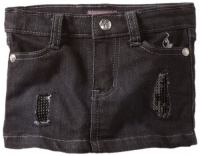 Baby Phat - Kids Baby-Girls Infant Denim Rip and Repair Skirt, Black, 24