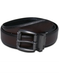 Double your style effect with this reversible belt from Levi's. Double your style effect with this reversible belt from Levi's.