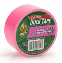 Duck Brand 868088 X-Factor Neon Colored Duct Tape, Funky Flamingo, 1.88-Inch by 15 Yards, Single Roll Duck Brand 868088 X-Factor Neon Colored Duct Tape, Funky Flamingo, 1.88-Inch by 15 Yards, Single Roll