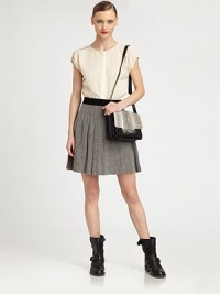 Pleated, wool-rich sweater skirt in a slightly flared, cable-knit silhouette for a look that's preppy and alarmingly chic. Contrasting elastic waistbandAbout 21 long80% wool/20% nylonDry cleanImportedModel shown is 5'9½ (176cm) wearing US size Small. Pleated, wool-rich sweater skirt in a slightly flared, cable-knit silhouette for a look that's preppy and alarmingly chic. Contrasting elastic waistbandAbout 21 long80% wool/20% nylonDry cleanImportedModel shown is 5'9½ (176cm) wearing US size Small.