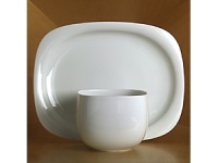 Rosenthal products are designed by artists devoted to creating unique designs that embody the aesthetics of today but will endure for infinite tomorrows. Simple yet sophisticated shapes give this elegant white china a contemporary look. Designed for compatibility, this pattern coordinates with Suomi Rangoon. Rosenthal products are designed by artists devoted to creating unique designs that embody the aesthetics of today but will endure for infinite tomorrows. Simple yet sophisticated shapes give this elegant white china a contemporary look. Designed for compatibility, this pattern coordinates with Suomi Rangoon.