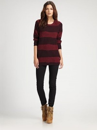 A hint of cashmere adds a luxurious feel to this raglan sweater with classic stripes.Round neckRaglan sleevesPull-on styleRibbed trimAbout 29 from shoulder to hem50% cotton/45% wool/5% cashmereDry cleanImported Model shown is 5'10 (177cm) wearing US size Small. A hint of cashmere adds a luxurious feel to this raglan sweater with classic stripes.Round neckRaglan sleevesPull-on styleRibbed trimAbout 29 from shoulder to hem50% cotton/45% wool/5% cashmereDry cleanImported Model shown is 5'10 (177cm) wearing US size Small.